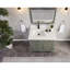 36" Solid Wood Sink Vanity  With 1' Artificial Stone Top-1410987406