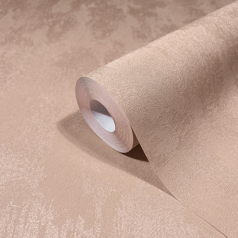 City Romance Plain Texture Wallpaper, Orange