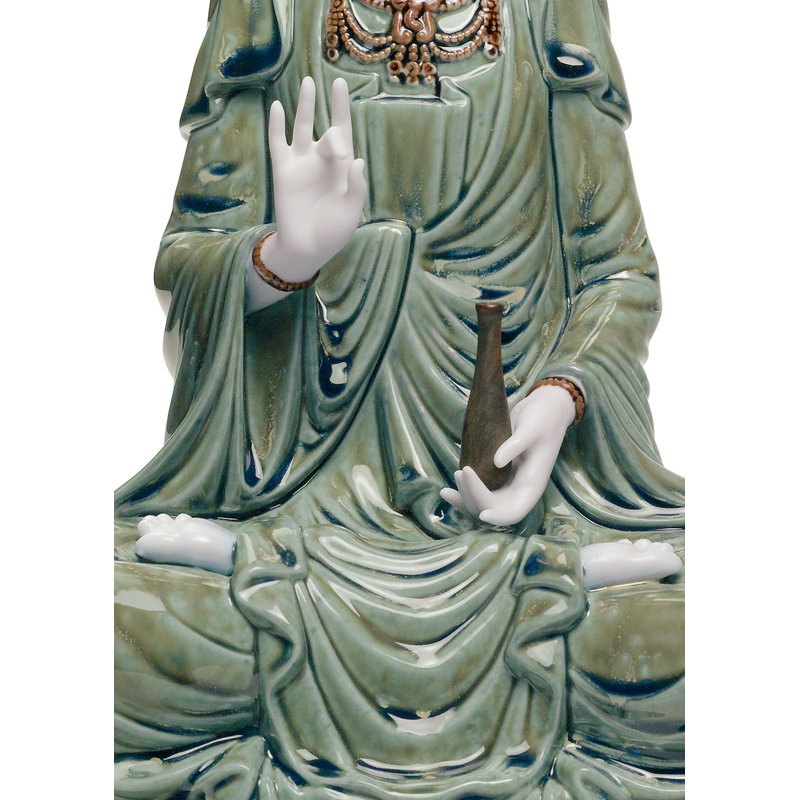 Kwan Yin Figurine, Green