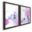 «Fluid Magenta III», ensemble de 2 peintures encadrées-1544295723-1544295722