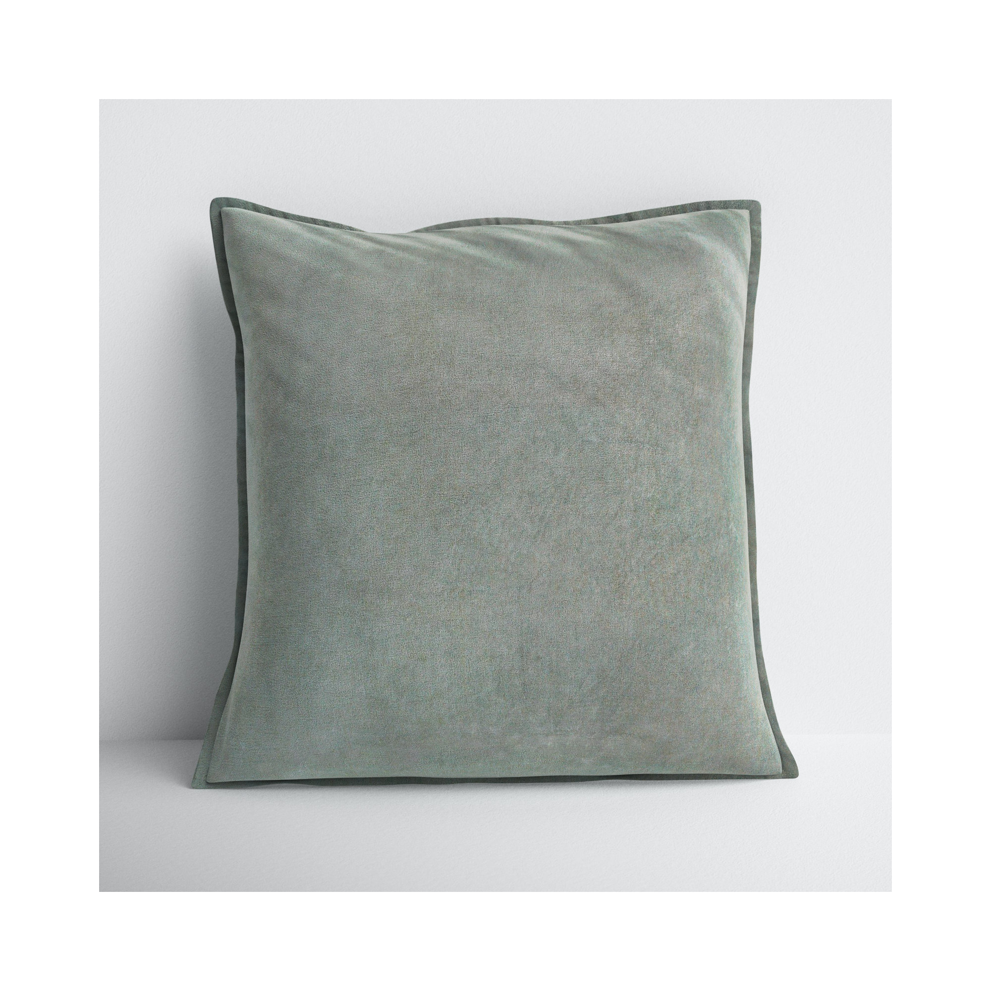 Edgar 100% Cotton Throw Pillow, 20"H x 20"W, Sea Foam, Pillow Cover Only - No Insert