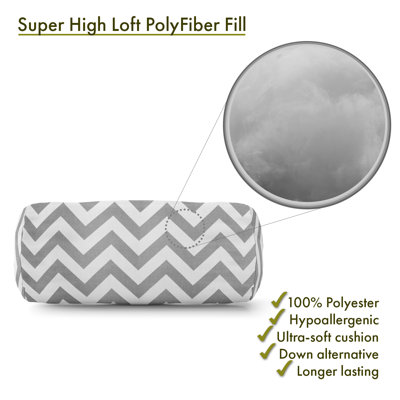Chevron Cotton Outdoor Reversible Throw Pillow