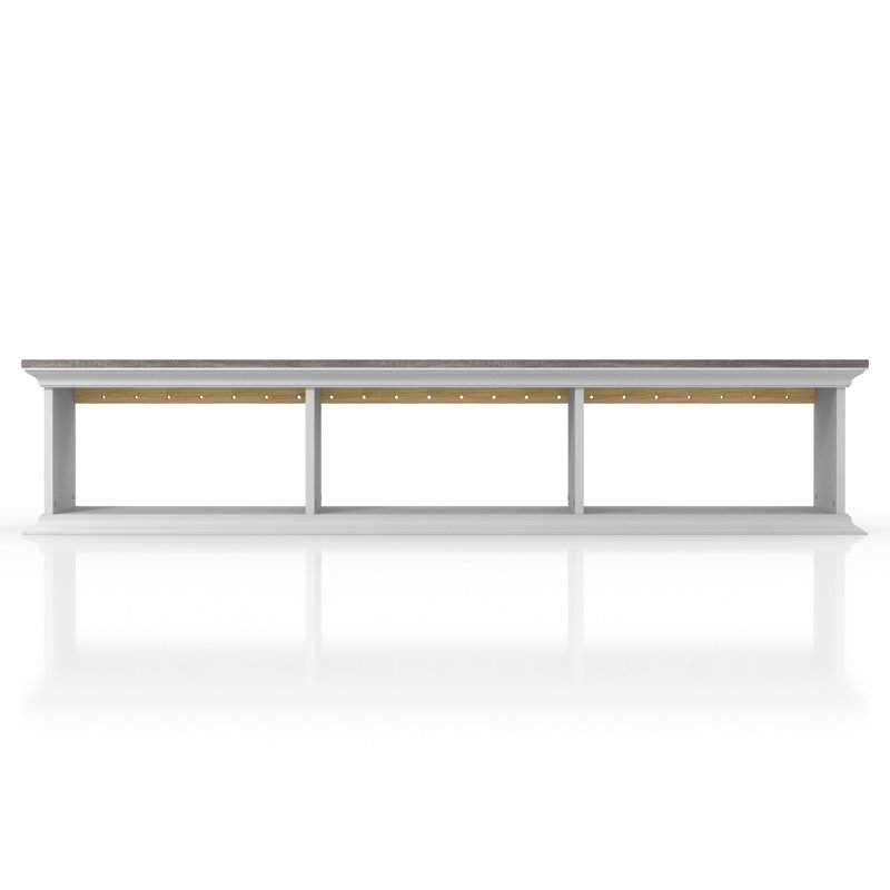 Floating TV Stand for TVs up to 70", Gray/White