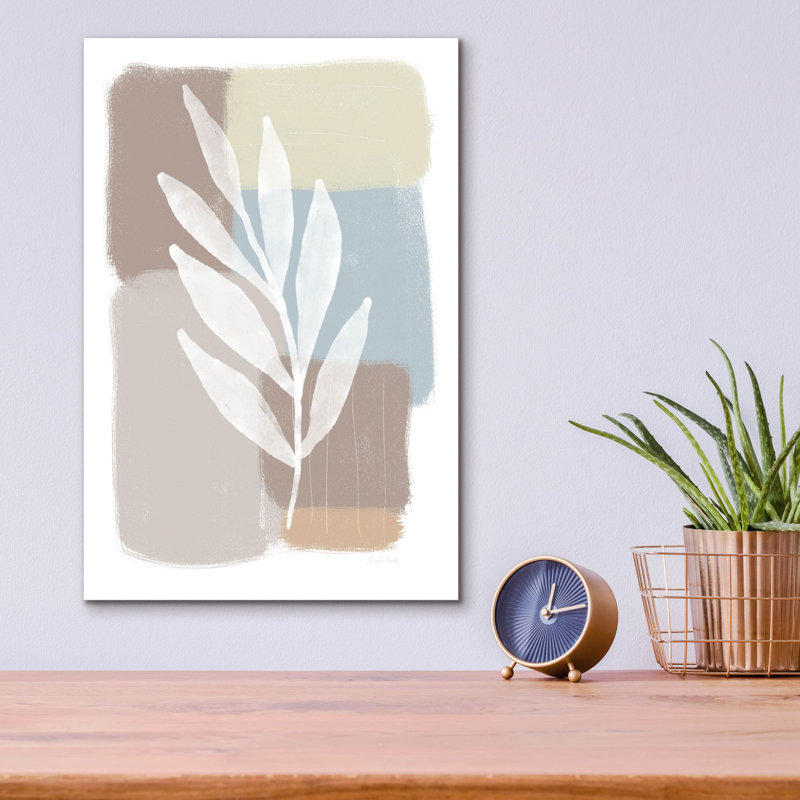 «Spa Botanical 1» par Linda Woods, art mural en verre acrylique, H 16 po x l 12 po x P 0,13 po