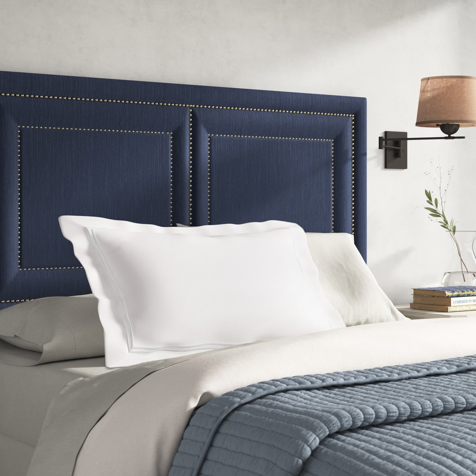 Coltrane 100% Cotton Pillow Sham, King, White