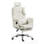 Fauteuil de bureau massant et inclinable à massage pour soulager les maux de dos à 155 ° - blanc-117530037