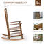 Chaise berçante à haut dossier Traditional-1477930061