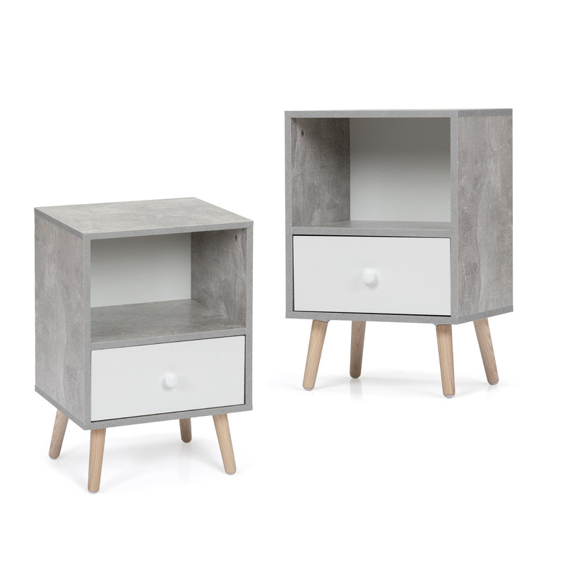 Deric End Table set with Storage