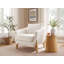 Fauteuil demi-tonneau rembourré Kervin, ensemble de 2-281011167-281011166