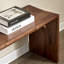 Banc de bout de lit en noyer noir avec joint papillon-100945949
