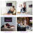 30" Wall-Mounted Electric Fireplace With 12-Color Flames, Crystal Embers & 5-Speed Flame Control