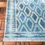 Courtyard Diamond Rug in Navy & Grey