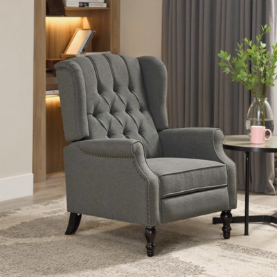 Alta Traditional 28.5" Wide Manual Wingback Recliner Chair