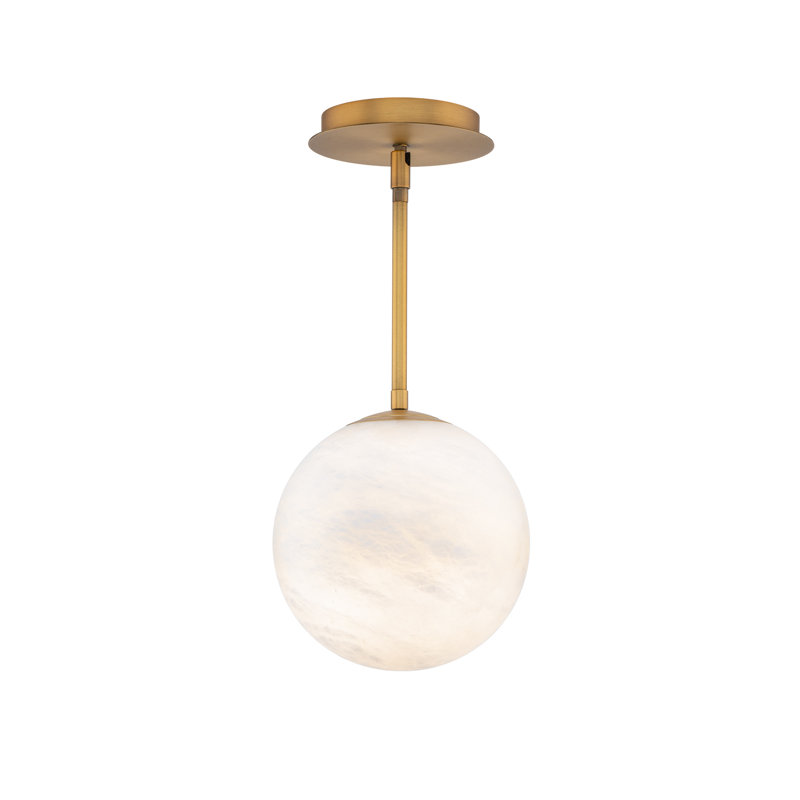 Mini-luminaire suspendu DEL Poissons, Laiton vieilli, 3000