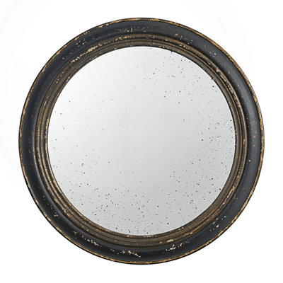 Circle Wall Mirror, Antique Classic Accent Mirror