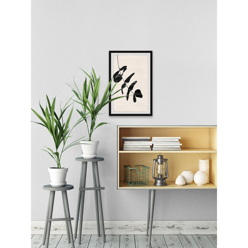«Hanging Leaves» par Marmont Hill - peinture encadrée, H 18 po x l 12 po