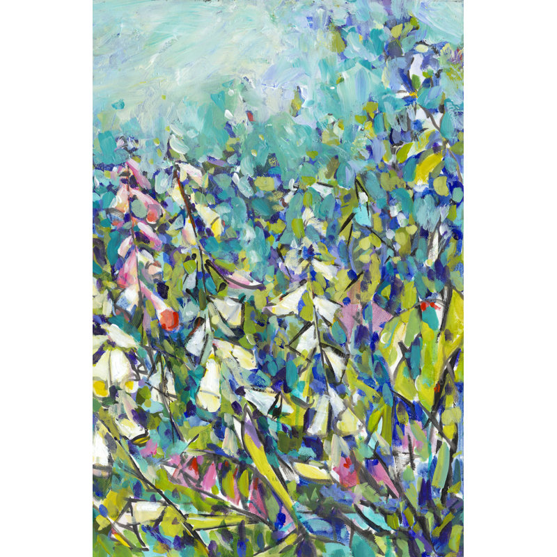 Joy in the Garden II 1 Piece Wrapped Canvas Painting, 122cm H x 81cm W