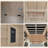 Low Emf Front Door With Heating Panel Two Person Hemlock Far Infrared Indoor Suana Room-117494118-117494117