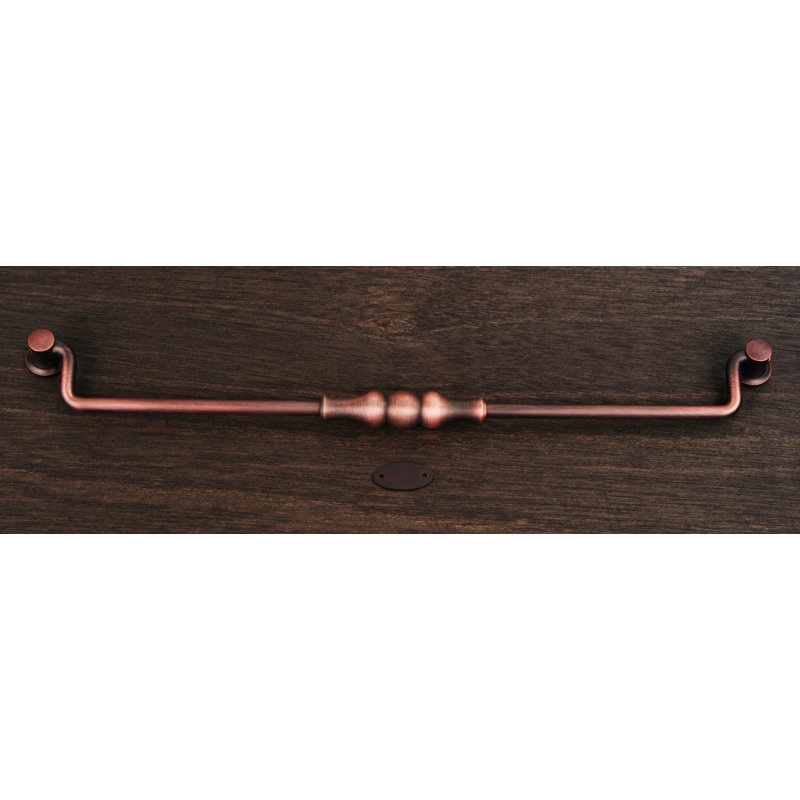 Poignée tombante perlée 12 po CP Series, Distressed Copper