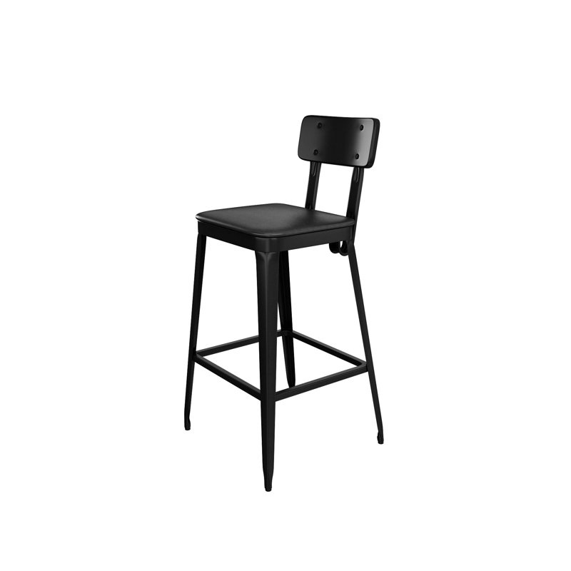 Tabouret de bar 28 po, Noir