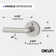 Arc Privacy Door Lever with Push Button and Round Rosette
