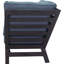 Chaise de patio avec coussins Sunbrella