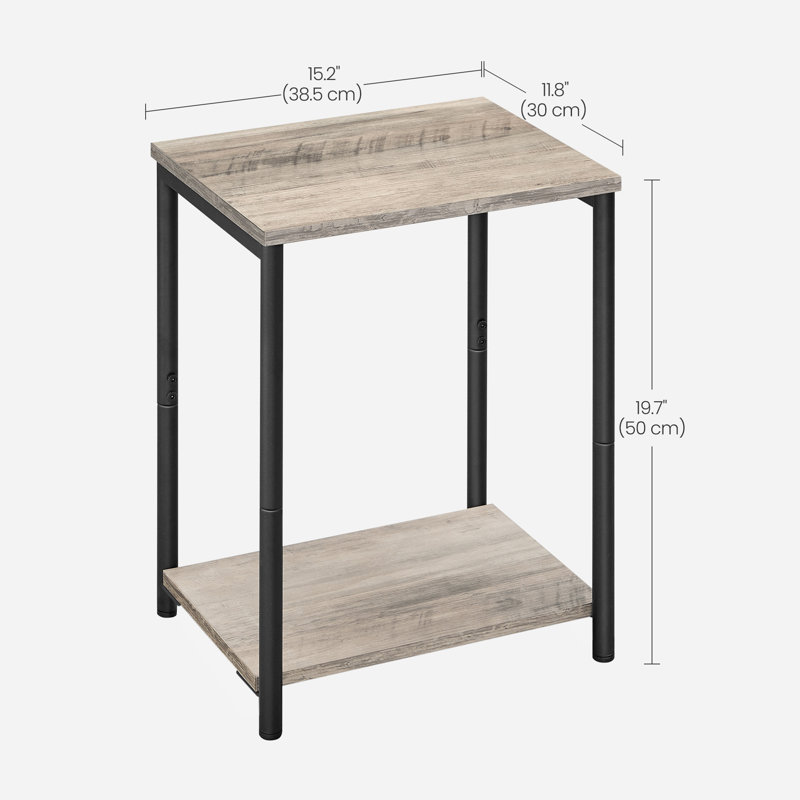 Alino End Table, Brown