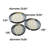 Bringle Mother of Pearl Shell Handmade Decor Blue Tray with Slot Handles Set