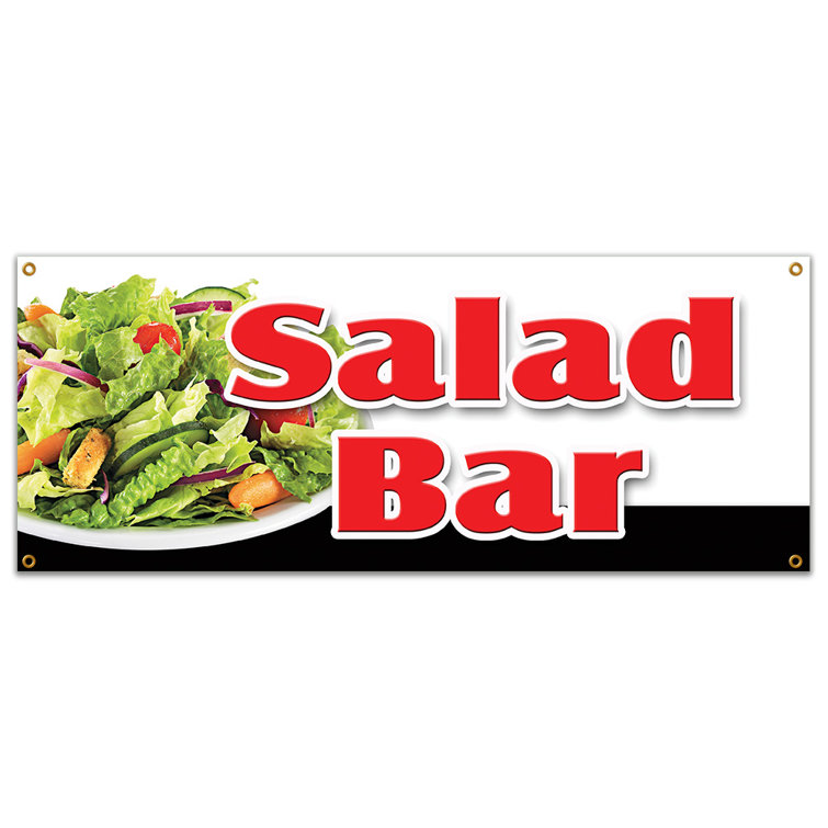 SignMission Salad Bar Banner Sign | Wayfair