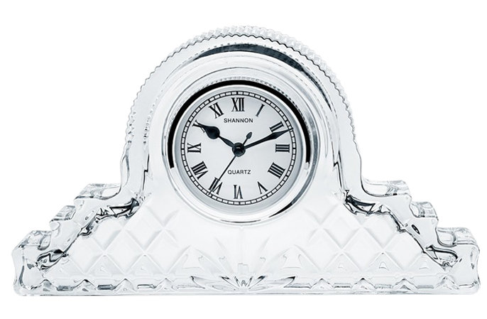 Dublin Crystal Cut Silent Mantle Clock