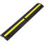 Rampe de protection de câble en caoutchouc de 39,37 po x 5,91 po x 1,22 po à 4 canaux, 1 canal, noir / jaune avec capacité de charge de 18 000 lb / essieu