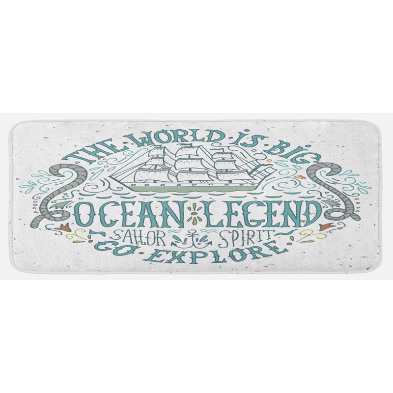 Coastal Synthetic Kitchen Mat