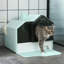 Bac à litière Blue Cat avec contrôle des odeurs, tiroir de nettoyage pratique, élimination des déchets, nettoyage simple,