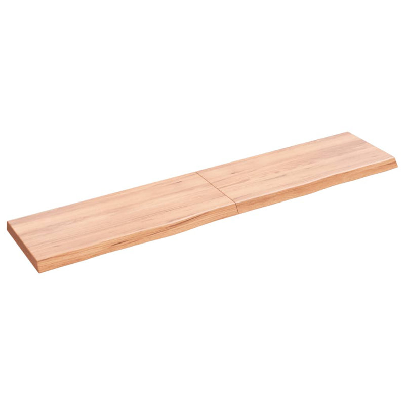 Acilino 140cm Solid Wood Bathroom Vanity Top, Light Brown