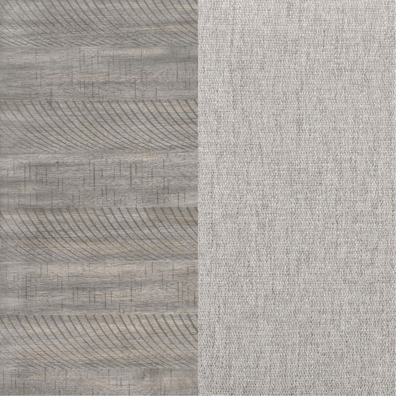 Ensemble de table de salle à manger 5 pièces gris et noir, 5 pièces: table, 4 chaises