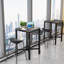 Mianca Marble Top Metal Base Dining Table-1309548070