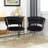 17.72'' H Velvet Upholstered Metal Side Chair-1031742251