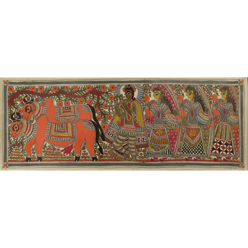 Krishna the cowherd-impression sur papier