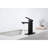 Single Handle Waterfall Spout Bathroom Tap In Matt Black, Vanity Sink Faucet, Stainless Steel Construction For Durability, Surface Treated To Corrosion And Fingerprints, Calm Smooth Water Flow Faucet-124831577