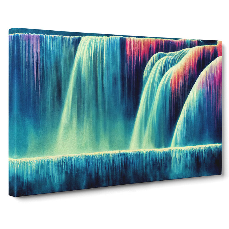 Colourful Watercolour Vol.2 - Wrapped Canvas, 35cm H x 50cm W x 3cm D