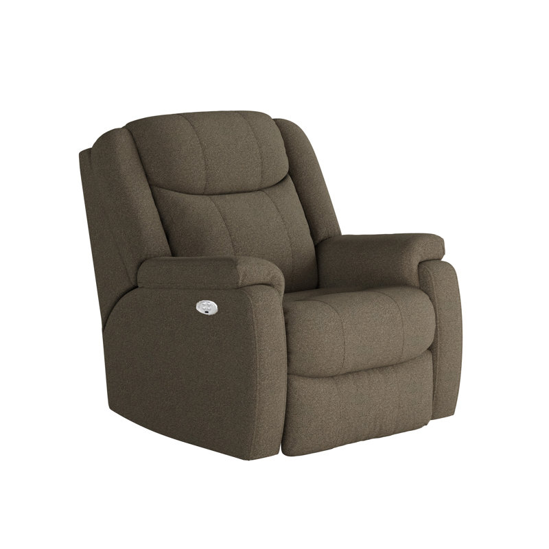 Hercules Dual Power Wall Recliner, Mid Brown Chenille