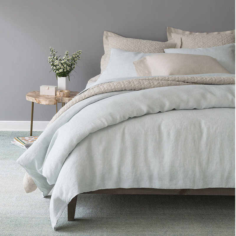 Lush Linen Duvet Cover, Sky, Twin/Twin XL Duvet Cover
