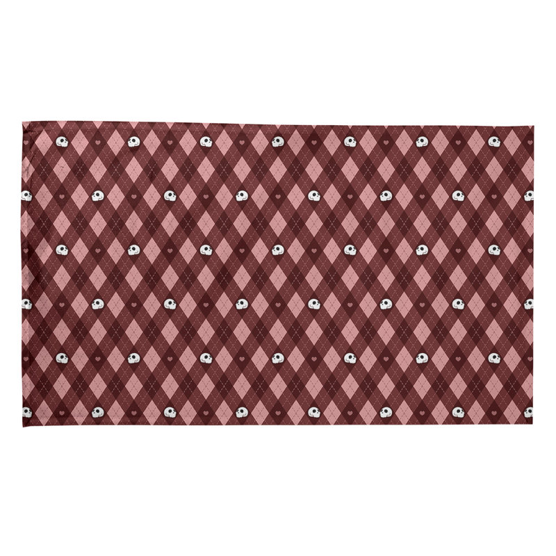 Tea Towel Kitchen Towel, Poly Twill, Red