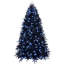 Arbre de Noël noir de 6 pi avec 350 lumières DEL blanches, arbre artificiel 1460 pointes en PE + PVC pour décoration d'Halloween et des Fêtes, structure à charnières avec support en métal stable-956618688