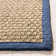 Auckland Bamboo Slat/Seagrass Natural / Blue Area Rug