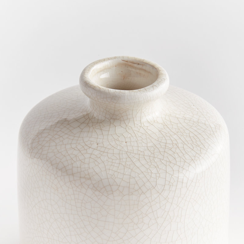 Leona Bottle Vase Large, 7" H x 6.25" W x 6.25" D