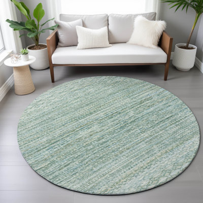 Machine Washable Indoor/Outdoor Amanda ACN2150 Striped Rug