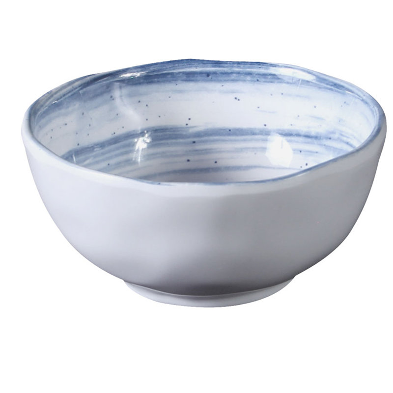 Van Gogh 9 oz. Round Melamine Dining Bowl, Navy