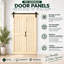 Portes de grange pliées en bois massif 84 po 84 po avec quincaillerie d'installation-98897140-110982131