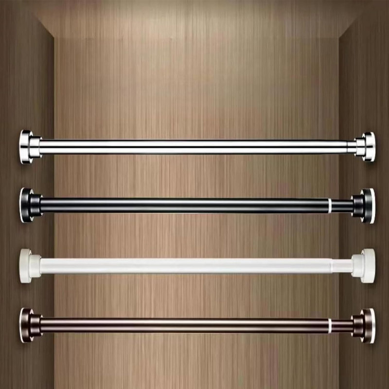 Bronze Adjustable Tension Shower Curtain Rod 42-72 Inches